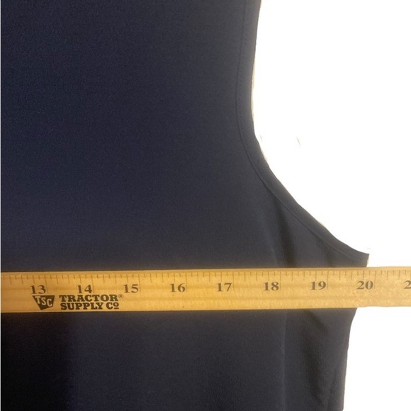 BCBG Max Azria Navy Blue Sleeveless Blouse Women’s Lg - Picture 6 of 8